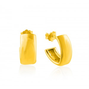 Αρχαϊκοί χειροποίητοι κρίκοι από χρυσό Κ18