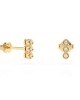 Diamond stud earrings in 18k White Gold