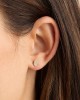 Diamond stud earrings in 18k white gold