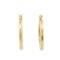 Round hoop earrings in 14k gold 