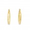 Round hoop earrings in 14k gold 