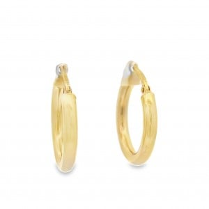 Στρογγυλοί κρίκοι από χρυσό Κ14