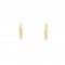 Round hoop earrings in 14k gold 