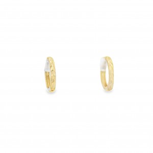 Στρογγυλοί κρίκοι από χρυσό Κ14