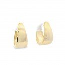 Οβάλ degrade κρίκοι από χρυσό Κ14