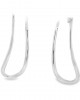 Hoops in rhodium-plated 925° silver - Elegant and timeless earrings