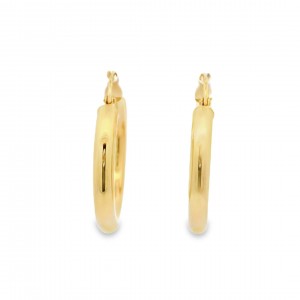 Σκουλαρίκια κρίκοι από χρυσό Κ14