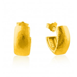 Αρχαϊκοί σφυρήλατοι κρίκοι από χρυσό Κ18