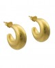 18K Gold Hook Earrings