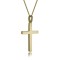 Baptism cross in 14k gold