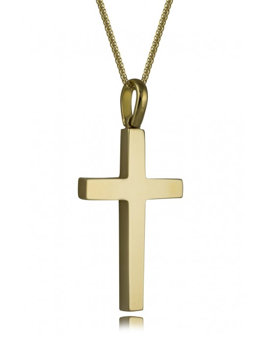 Handmade cross in 18k gold