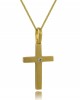 Cross with diamond in 18K gold - Timeless luxury  Cross with diamond in 18K gold - Elegant and luxurious design