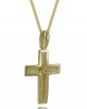 Cross with diamond in 14K gold - Timeless elegance Cross with diamond in 14K gold - Classic and luxurious design