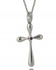 Cross with ruby in 14K white gold - Elegance and luxury Cross with ruby in 14K white gold - Refined and timeless piece of jewelry