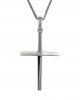 Baptismal cross with diamond in 18K white gold - Classic elegance Baptismal cross with diamond in 18K white gold - Refined and timeless design