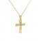 Cross with CZ in 14k gold