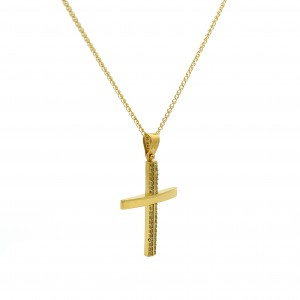 Cross with CZ in 14k gold Cross with CZ in 14k gold