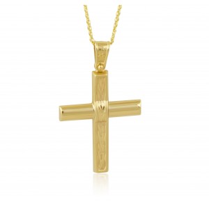 Baptism cross in 14k gold Baptism cross in 14k gold