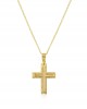 Ανδρικός βαπτιστικός σταυρός από χρυσό Κ14 