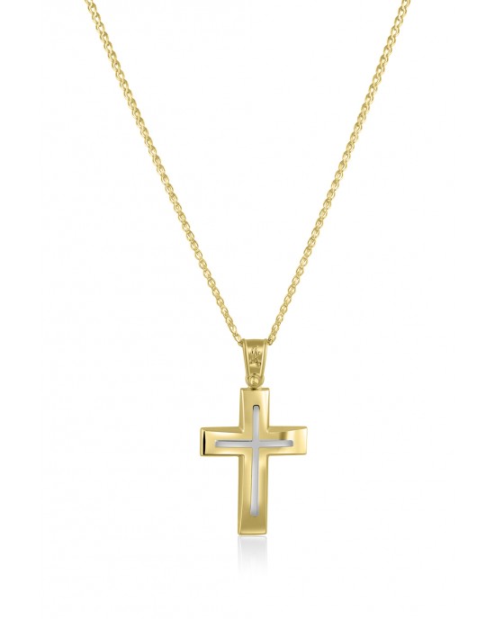  Βαπτιστικός σταυρός από χρυσό Κ14