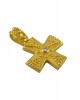 Byzantine cross with diamond in 18k Gold