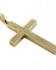 Σφυρήλατος σταυρός από χρυσό Κ14