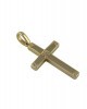 Baptism cross with cubic zirconia in 14k gold