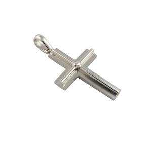 Σταυρός από λευκόχρυσο Κ14