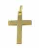 Δίχρωμος σταυρός από χρυσό Κ18