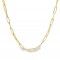 Αλυσίδα "paper clip" από χρυσό Κ14