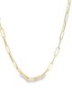 Paper clip chain in 14k gold