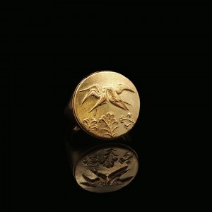 Δαχτυλίδι Γούρι 2026 Ἀναγέννησις από Επιχρυσωμένο Ασήμι 925