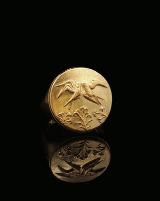 Δαχτυλίδι Γούρι 2026 Ἀναγέννησις από Επιχρυσωμένο Ασήμι 925