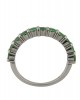 18K White Gold Eternity Ring with Emeralds