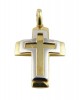 Two-toned Cross in 14k gold 