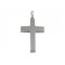 Βαπτιστικός σταυρός από λευκόχρυσο Κ18
