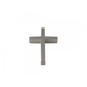 Βαπτιστικός σταυρός από λευκόχρυσο Κ14