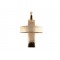 Baptism cross in 14k pink gold