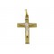 Two-toned cross in 18k gold