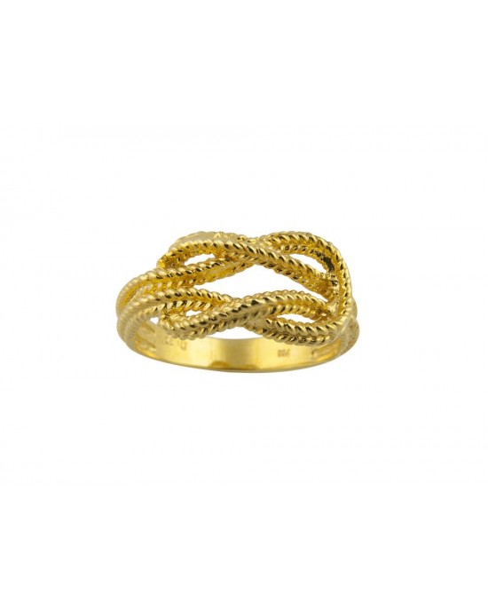 Δαχτυλίδι "Κόμπος του Ηρακλέως" από χρυσό Κ18