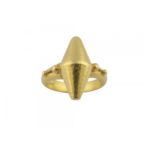 Σφυρήλατο αρχαϊκό δαχτυλίδι από χρυσό Κ18