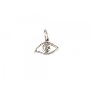 14K White Gold Pendant "Evil eye"