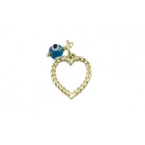 Heart pendant in 14k gold