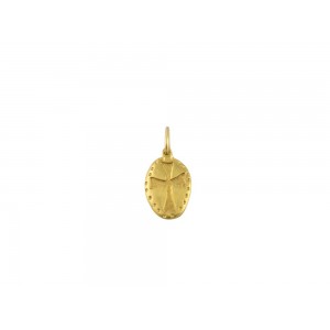 Pendant with cross in 14K gold 