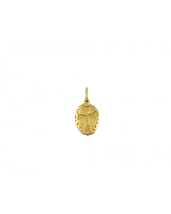 Pendant with cross in 14K gold 