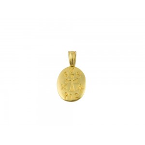 Pendant with Cross in 14K gold 
