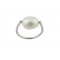 Δαχτυλίδι καραμέλα με μπαρόκ μαργαριτάρι από λευκόχρυσο Κ18