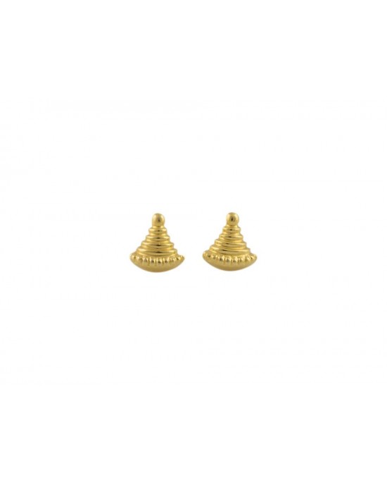 "Papyrus Blossom" earrings in 18k gold