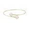 K14 Gold Croisé Bracelet with Pearls