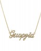 "Georgia" neckalce with diamond in 14k gold